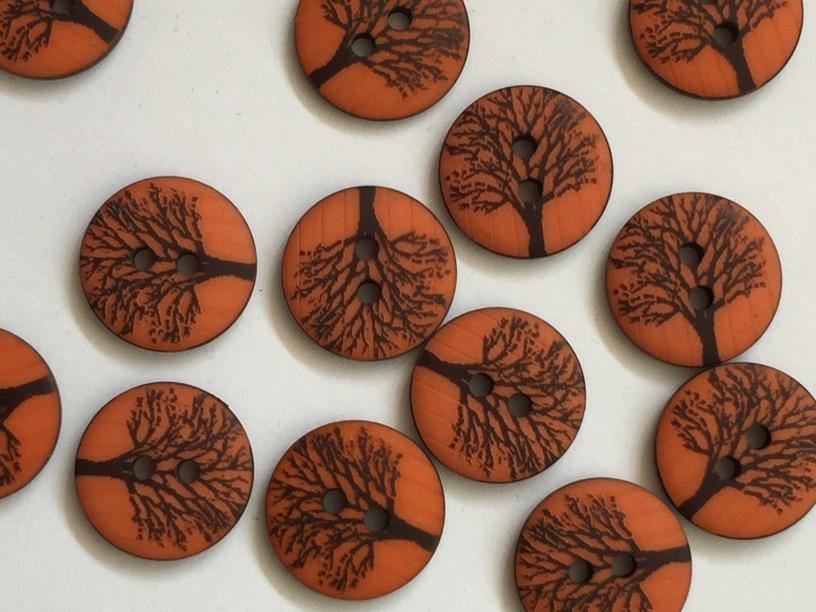 15mm - Matt Orange with Tree