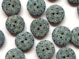 18mm - Navy Corozo Laser Pattern