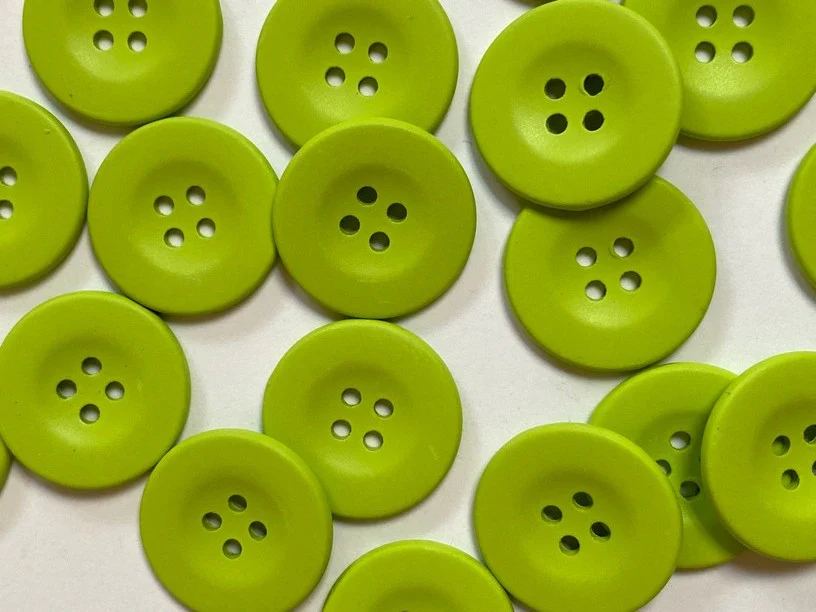 20mm - Matt Neon Lime Buttons