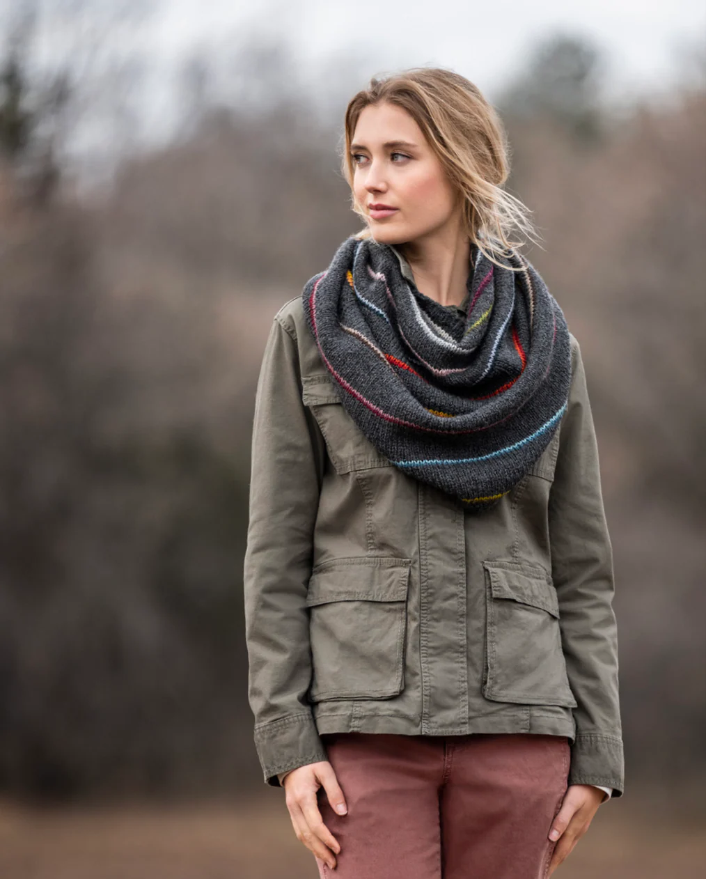 27 Colour Snood Kit in Woolstok Worsted - Image 3
