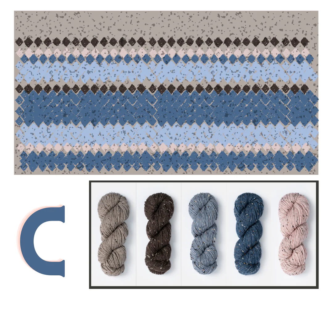 Brentwood Throw Kits with Woolstok Tweed - Image 5