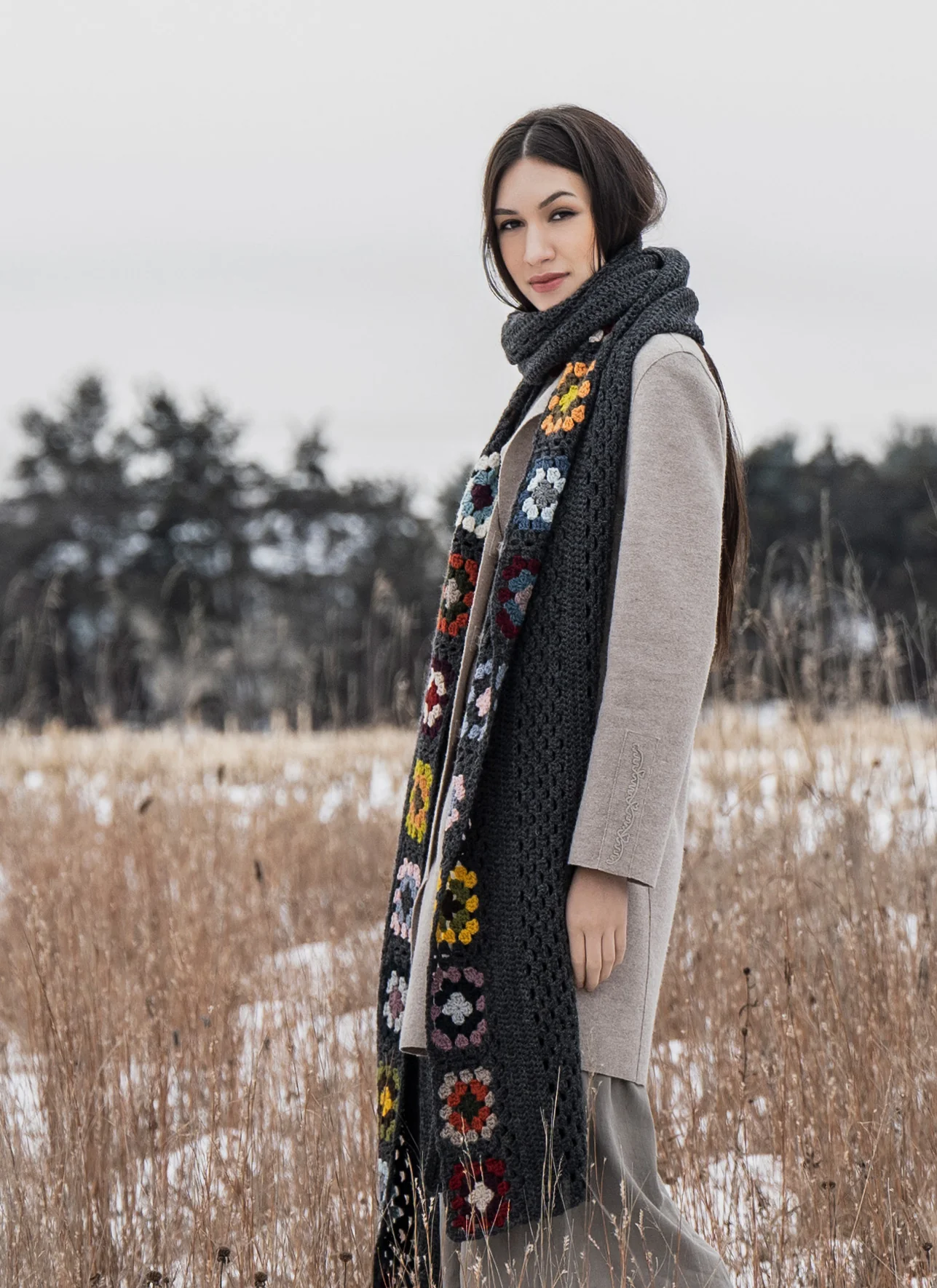 Brooklyn Crochet Wrap Kit in Woolstok - Image 4