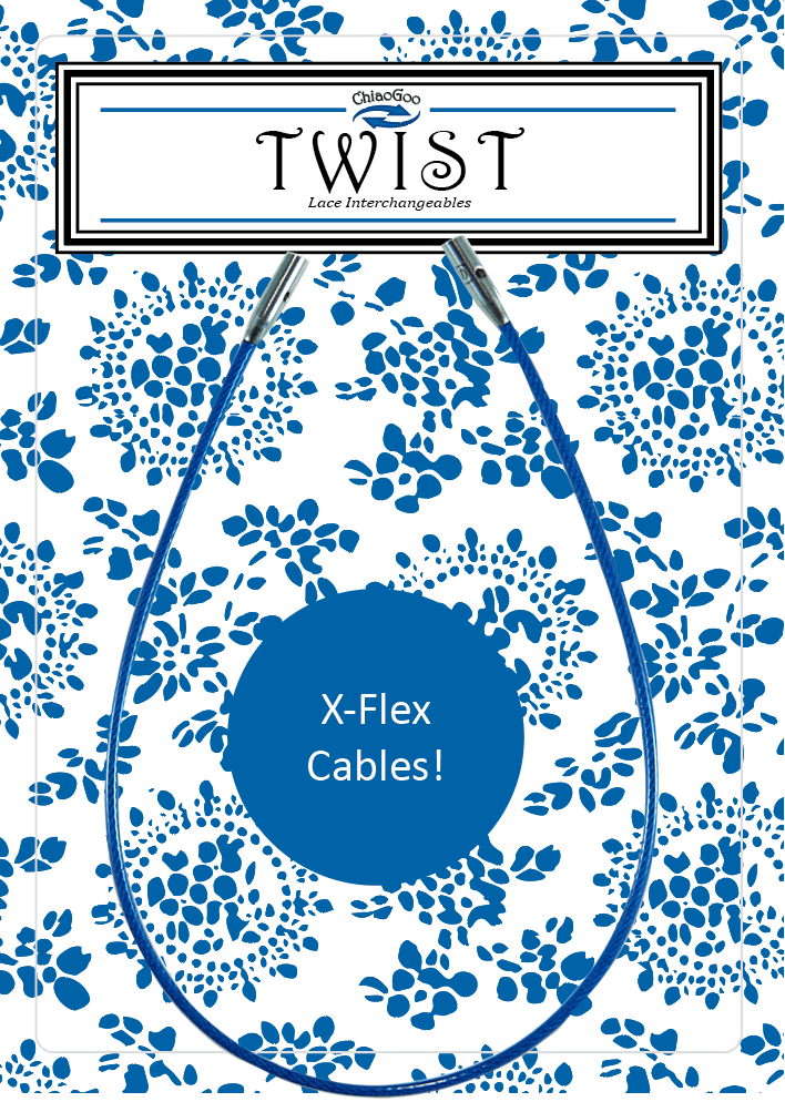 ChiaoGoo TWIST Blue X-Flex Interchangeable Cables - Image 2