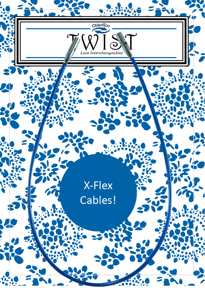 ChiaoGoo TWIST Blue X-Flex Interchangeable Cables - Image 5