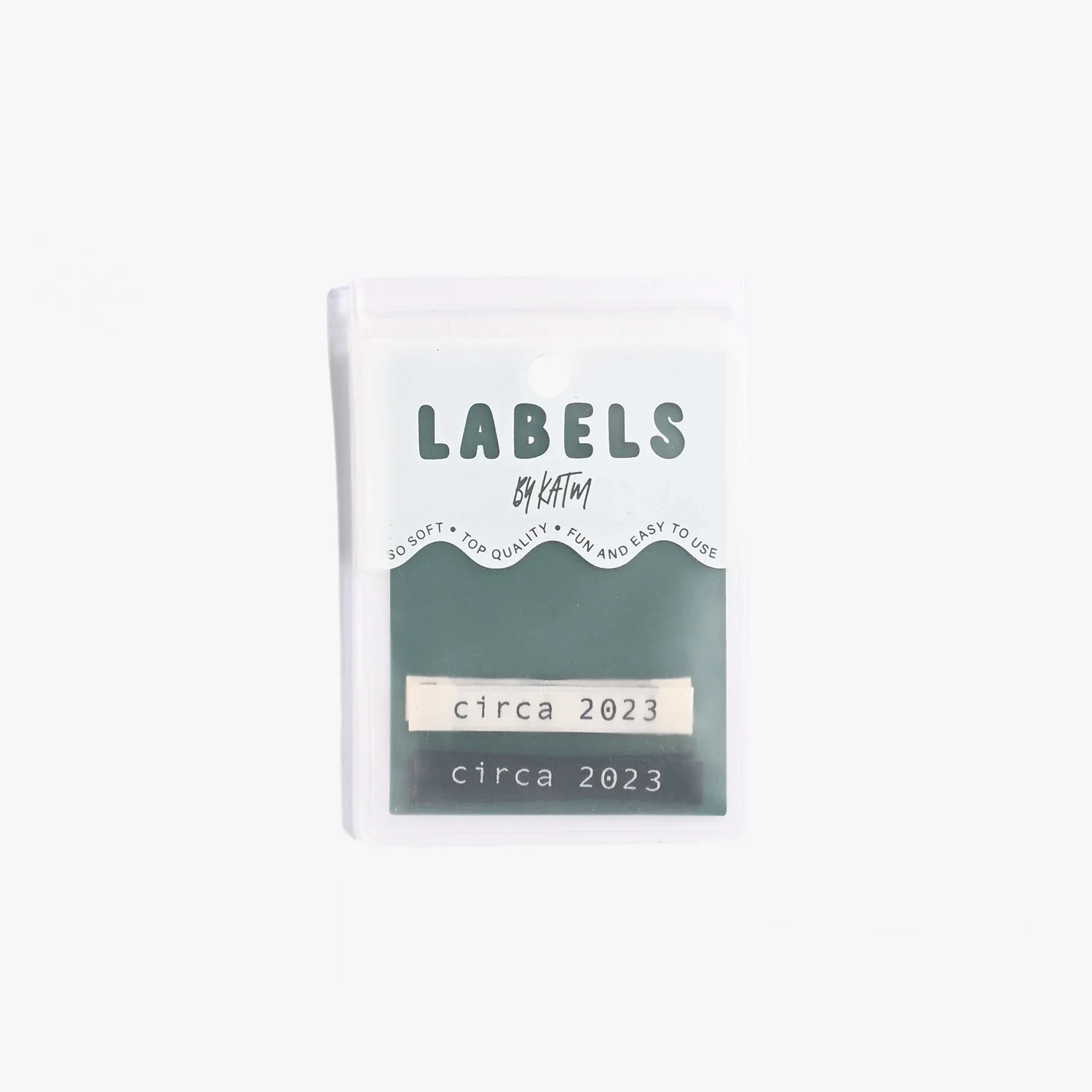 "Circa 2023" Woven Labels 6 Pack - Image 3