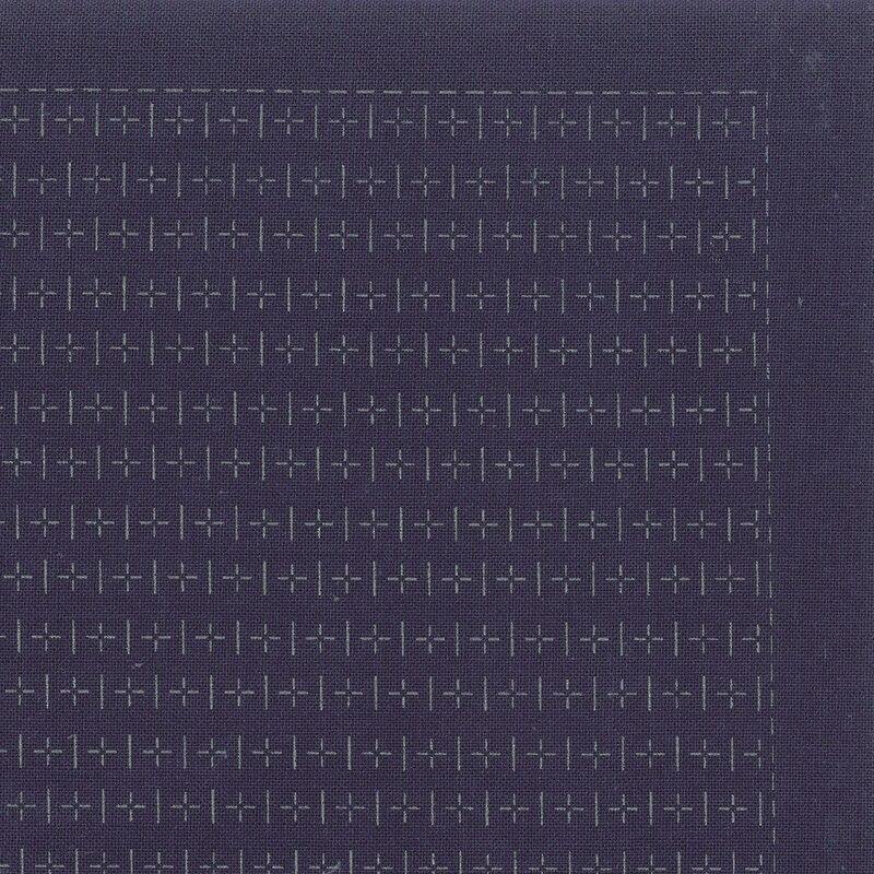 Sashiko Sampler - Hitomezashi Turtle Shell White - Image 3