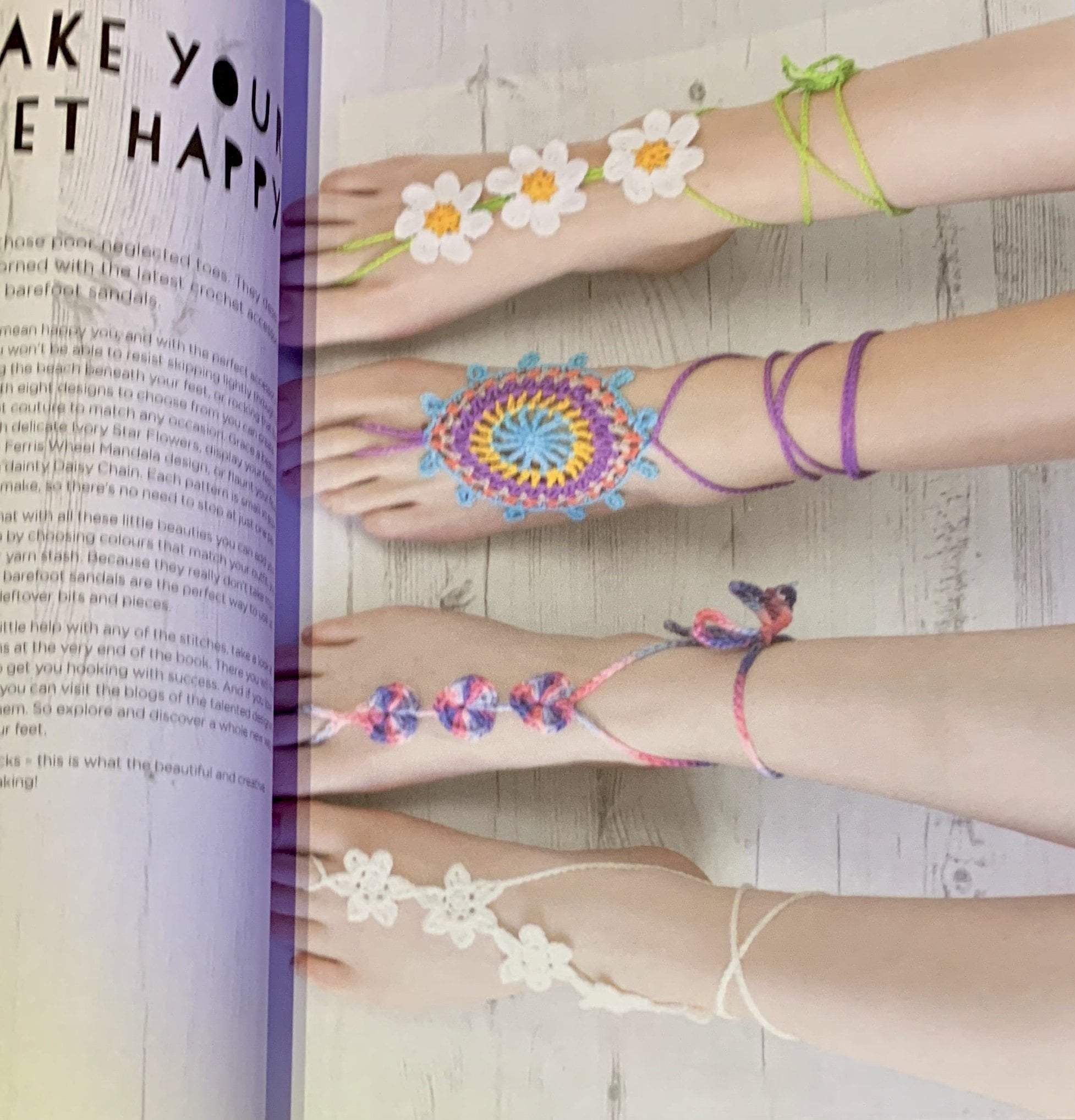 Crochet Barefoot Sandals by Sarah Callard - Image 2