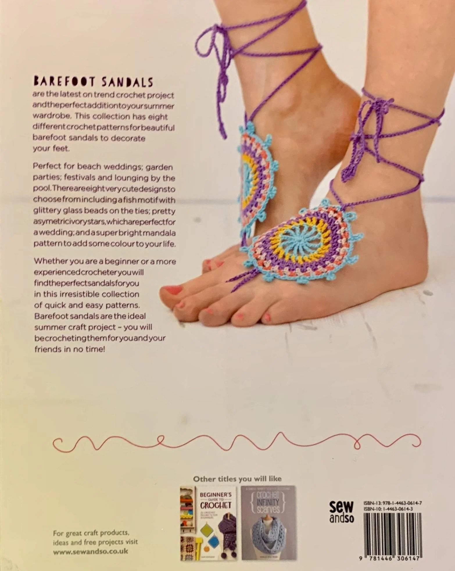 Crochet Barefoot Sandals by Sarah Callard - Image 3