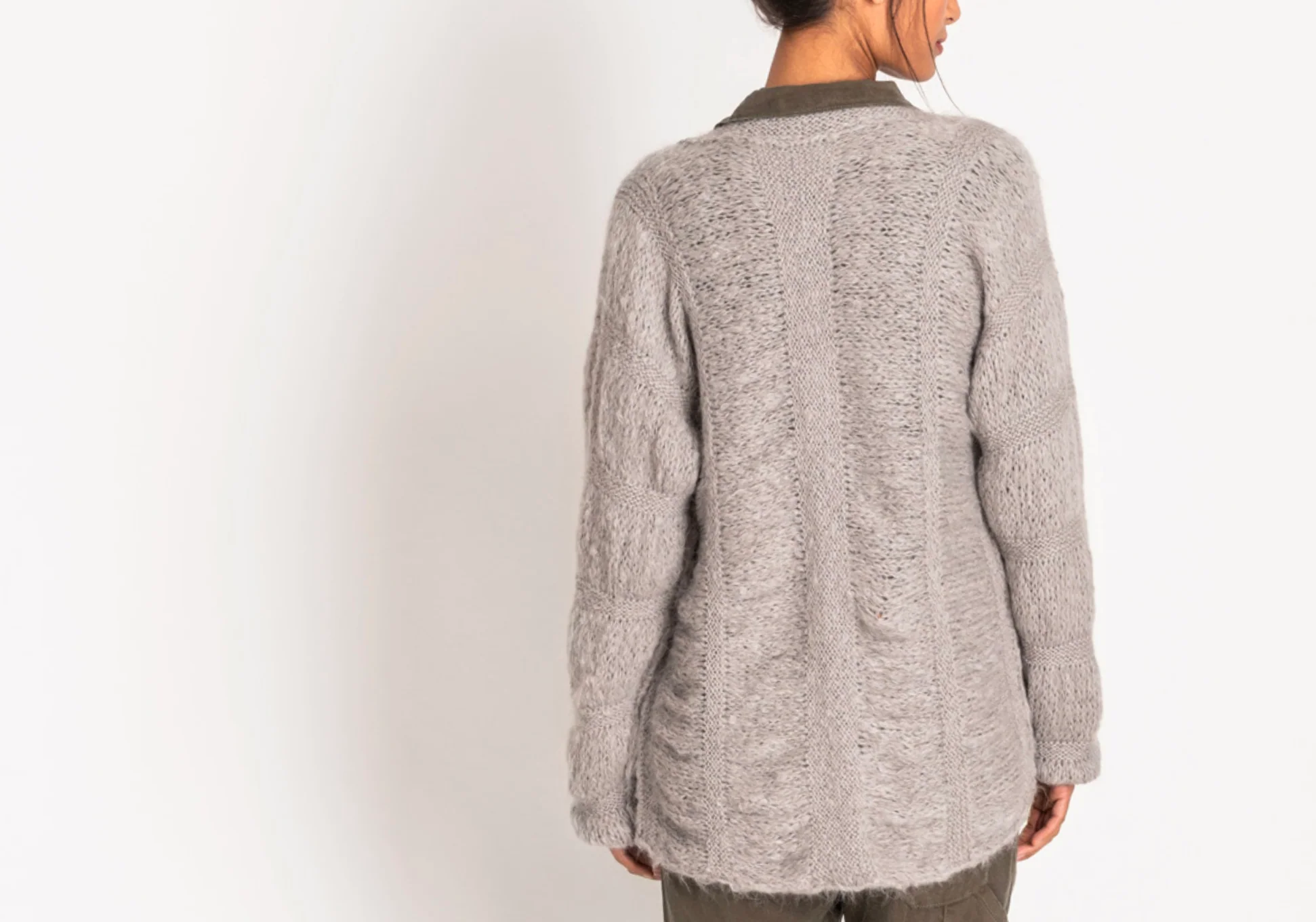 Denmark Cardigan Kit in Brushed Suri - Image 6