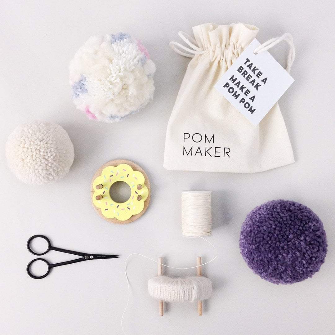 Donut Pom Maker 2.5 - 3.5" Pompoms - Lemon (doughnut!) - Image 3