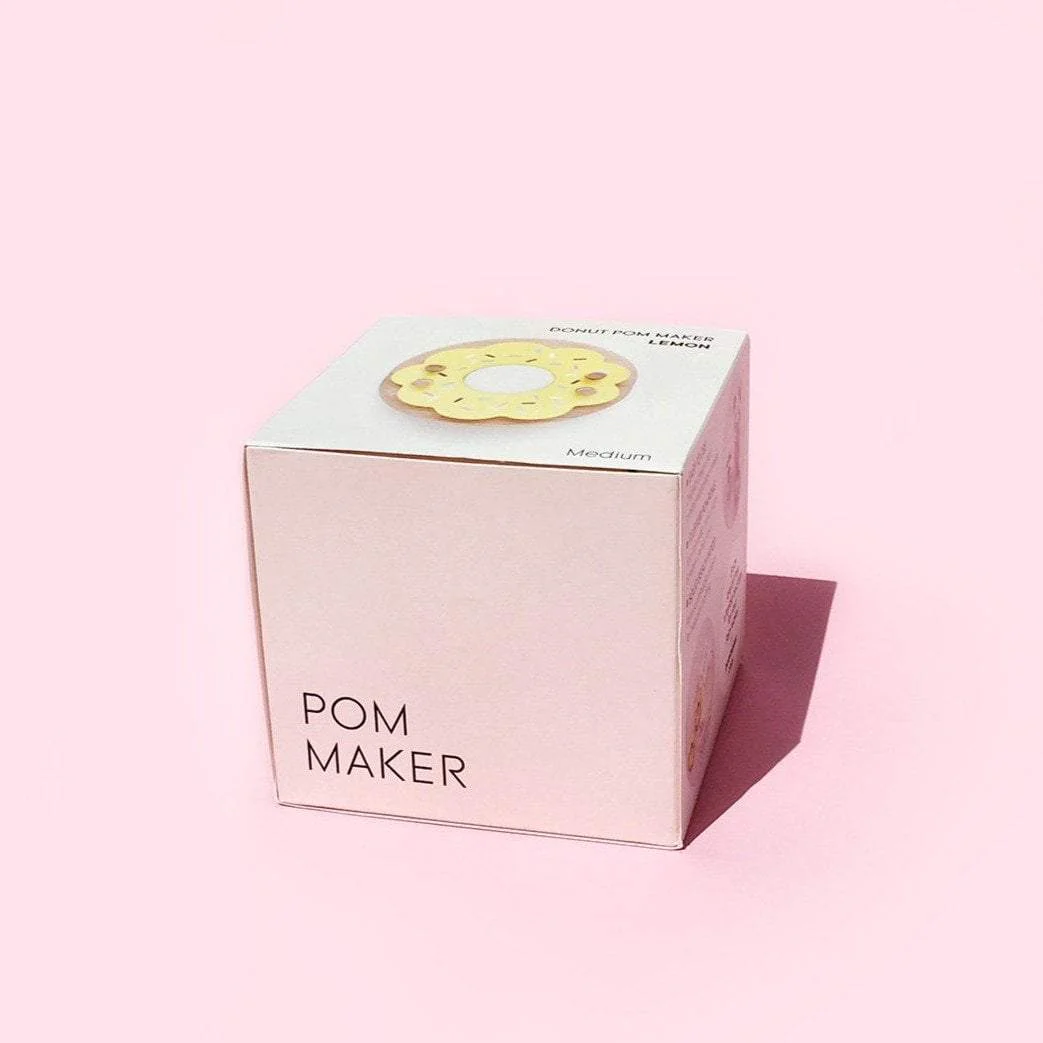 Donut Pom Maker 2.5 - 3.5" Pompoms - Lemon (doughnut!) - Image 4