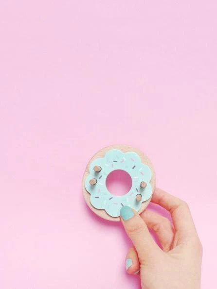 Donut Pom Maker 2.5 - 3.5" Pompoms- Blue Frost (doughnut!) - Image 5