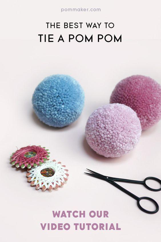 Donut Pom Maker 2.5 - 3.5" Pompoms- Blue Frost (doughnut!) - Image 6