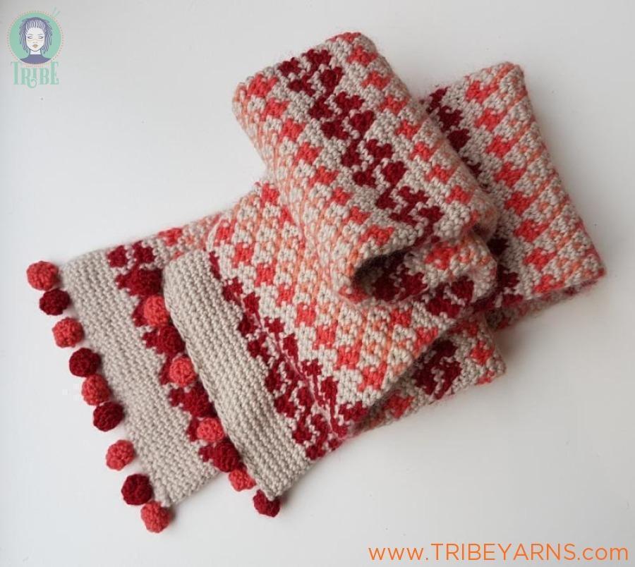 Fair Isle (Surprise) Scarf CROCHET Pattern