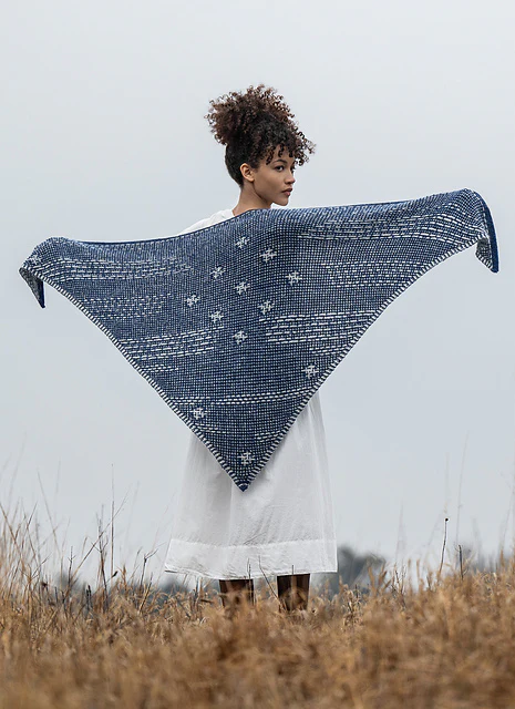 Festive Night Shawl with Prairie - Image 15