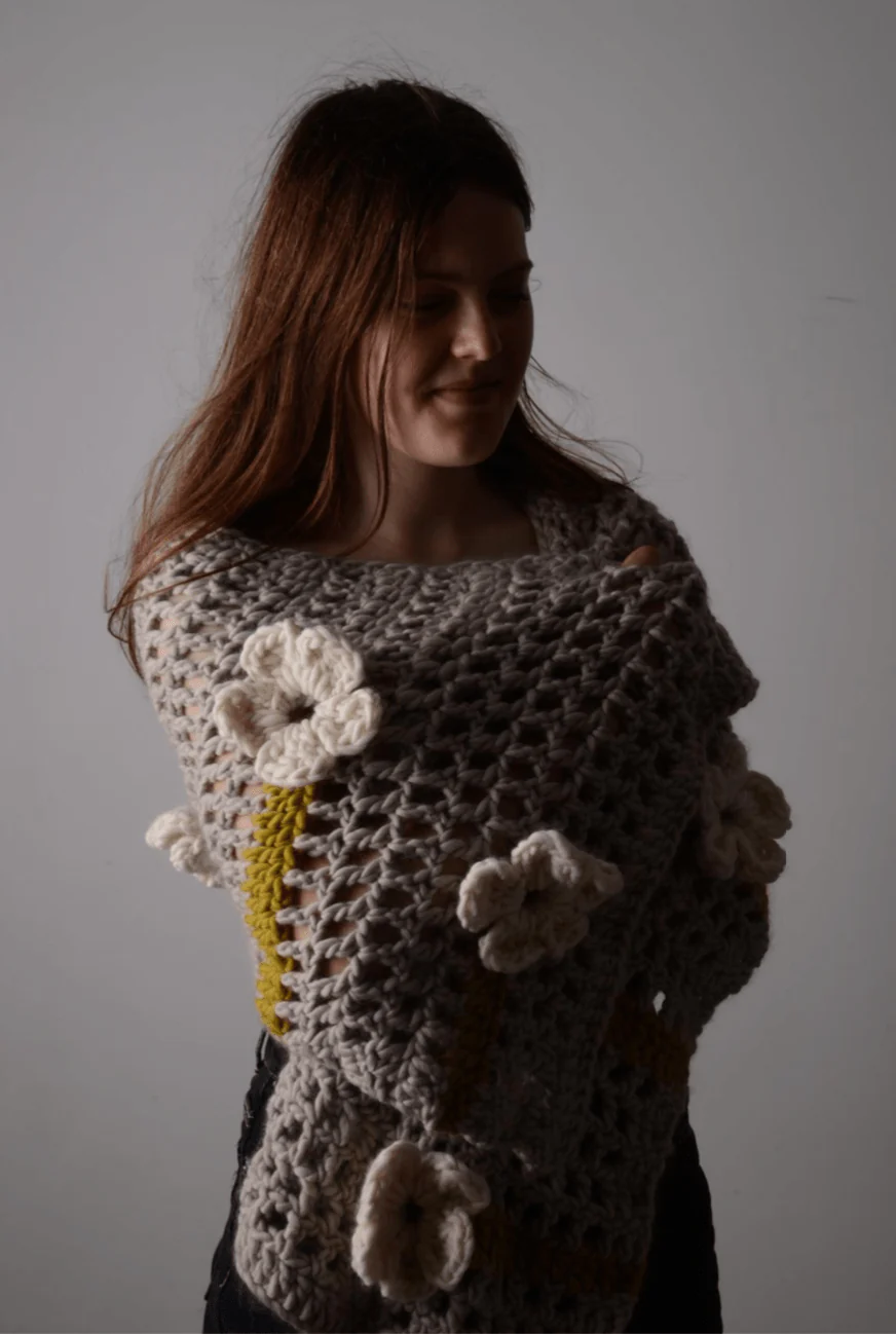 Flower Festival Shawl CROCHET Pattern