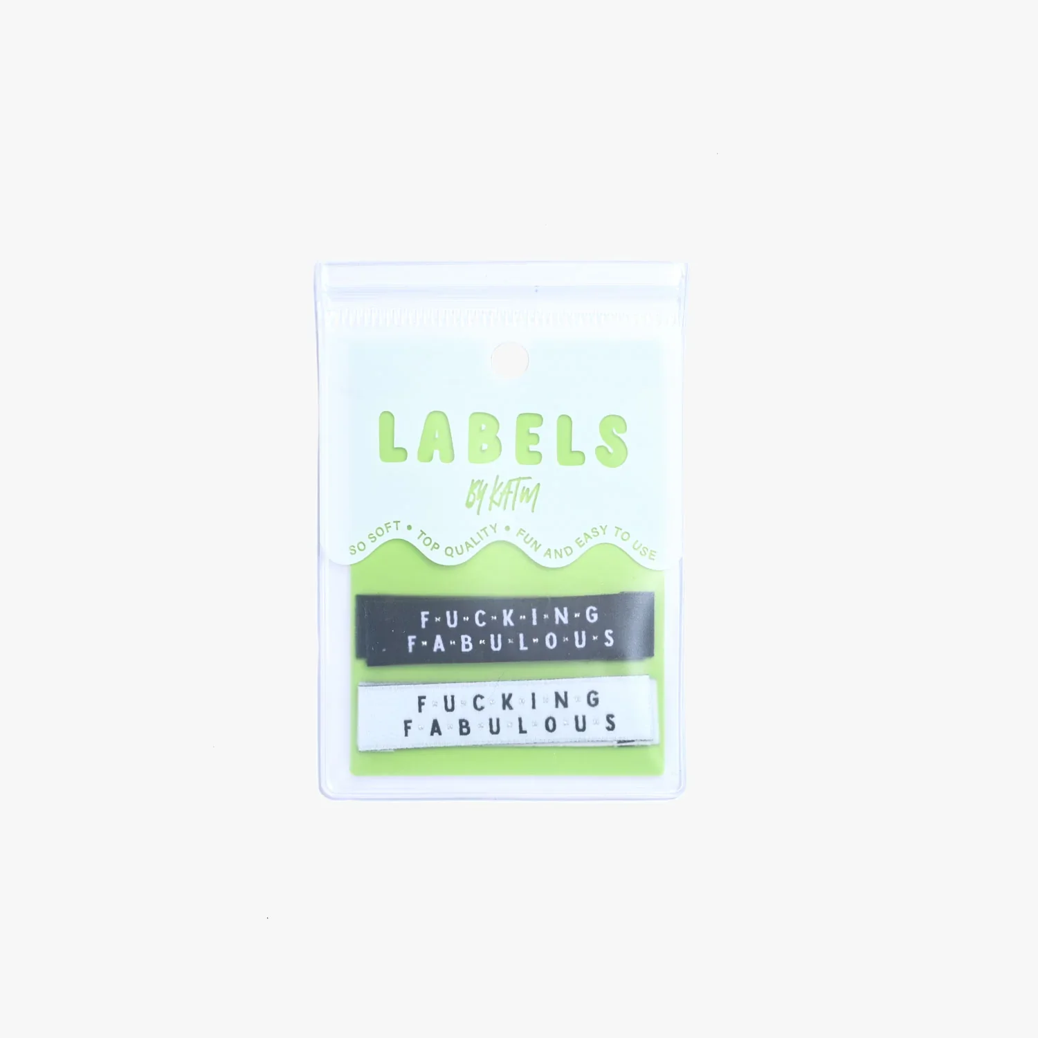 "Fucking Fabulous" Woven Labels 6 Pack - Image 3