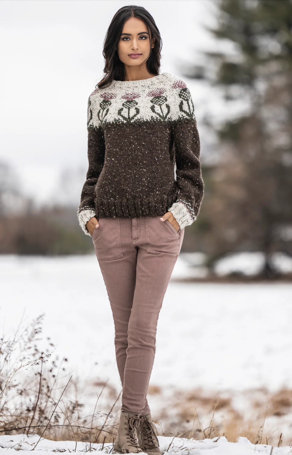 Islington Sweater Kits with Woolstok Tweed - Image 12