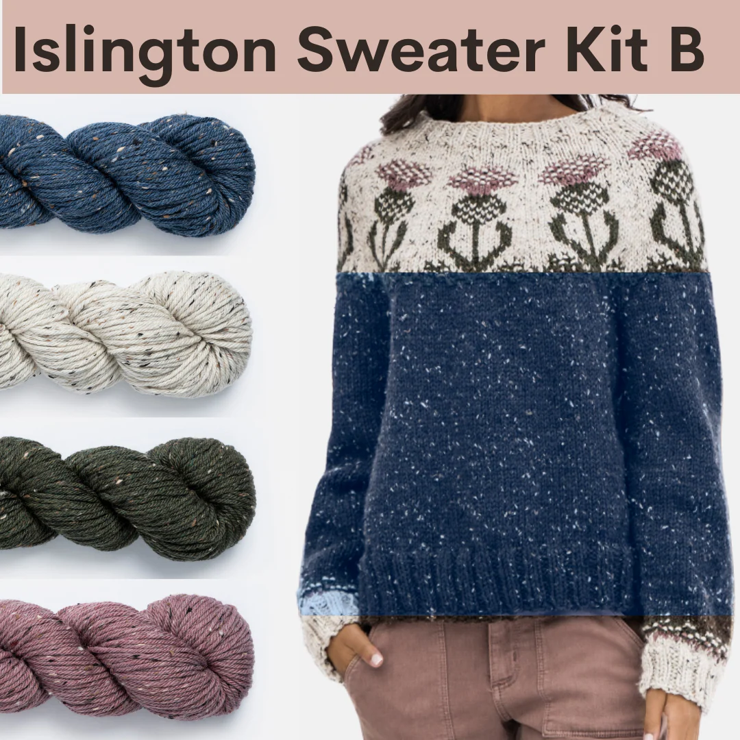 Islington Sweater Kits with Woolstok Tweed - Image 3