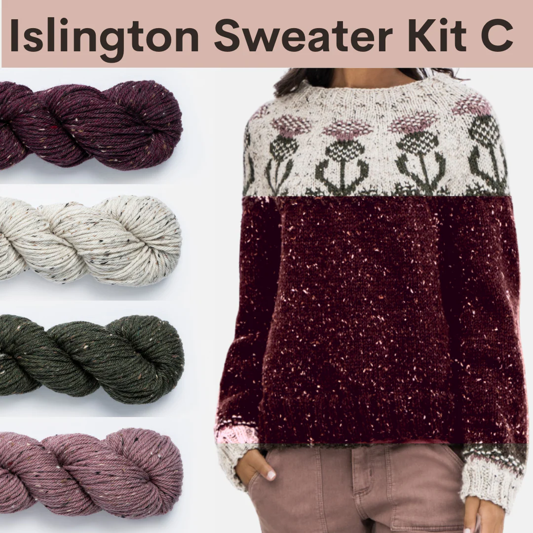 Islington Sweater Kits with Woolstok Tweed - Image 4