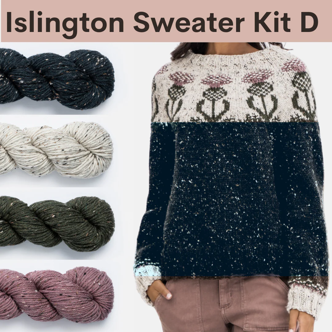 Islington Sweater Kits with Woolstok Tweed - Image 5