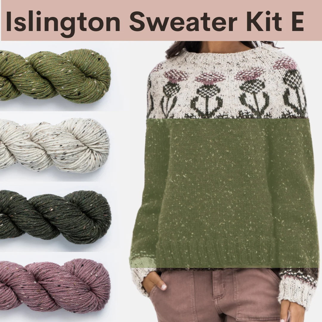 Islington Sweater Kits with Woolstok Tweed - Image 6