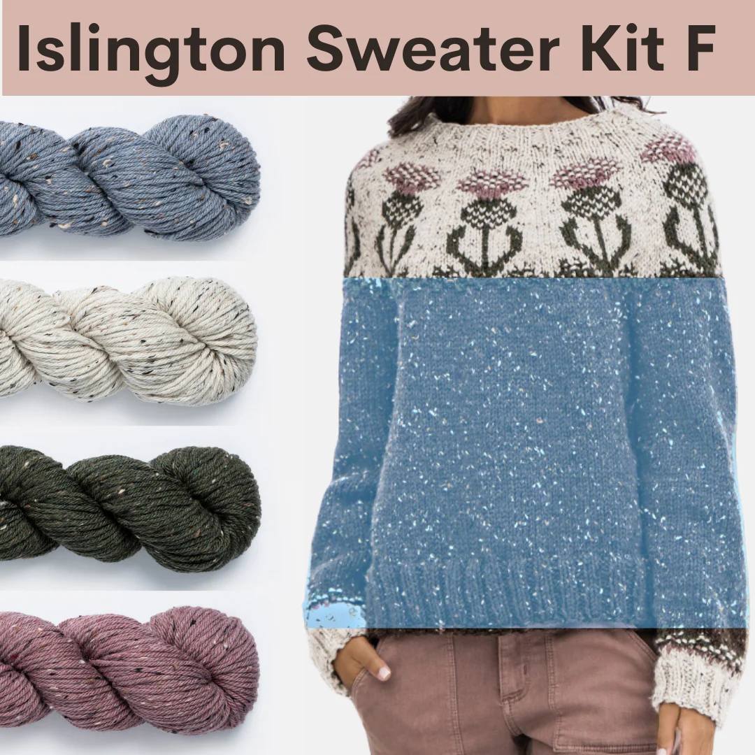 Islington Sweater Kits with Woolstok Tweed - Image 7