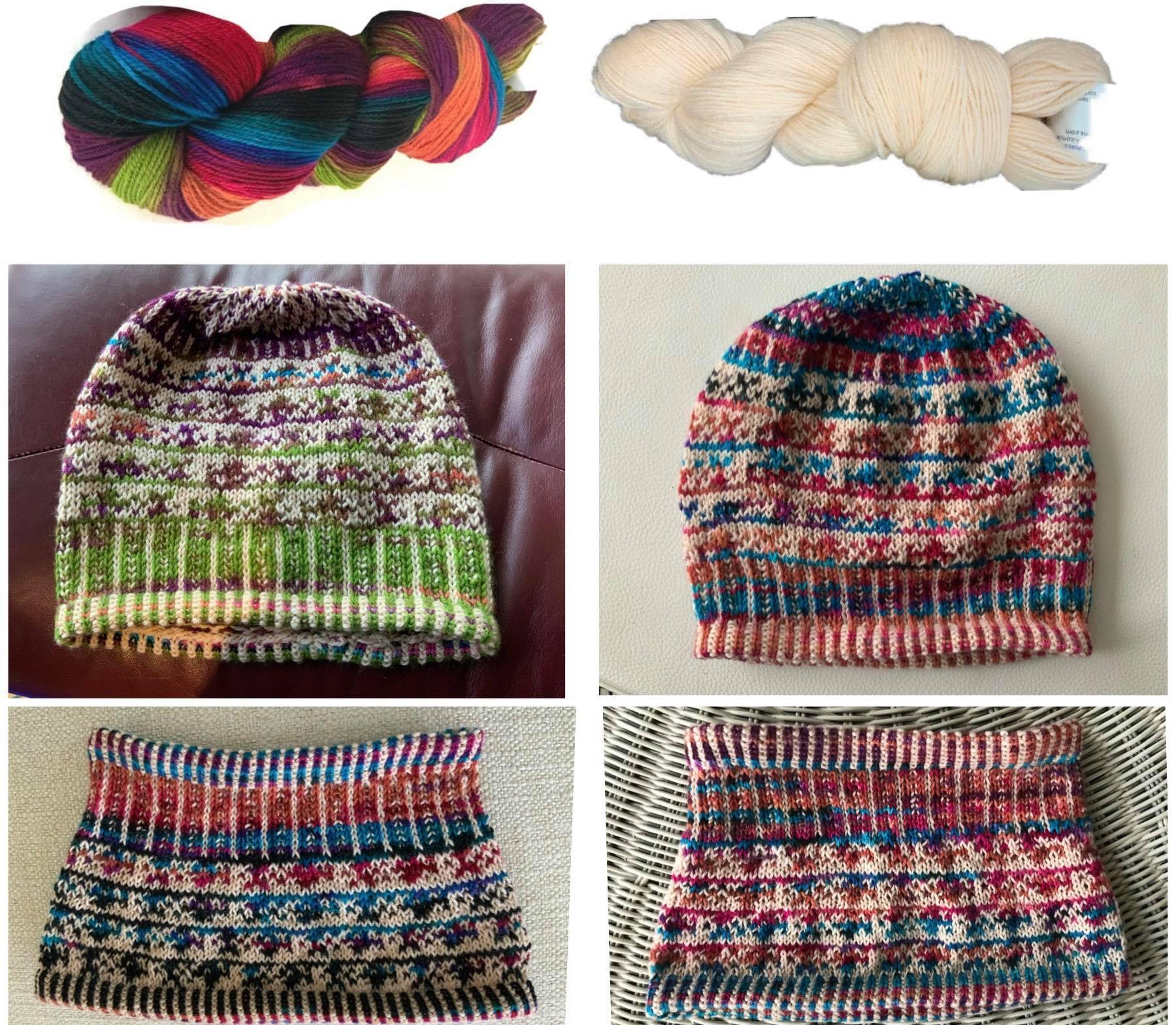 Leisurely Slip Stitch Hat and Cowl Kit