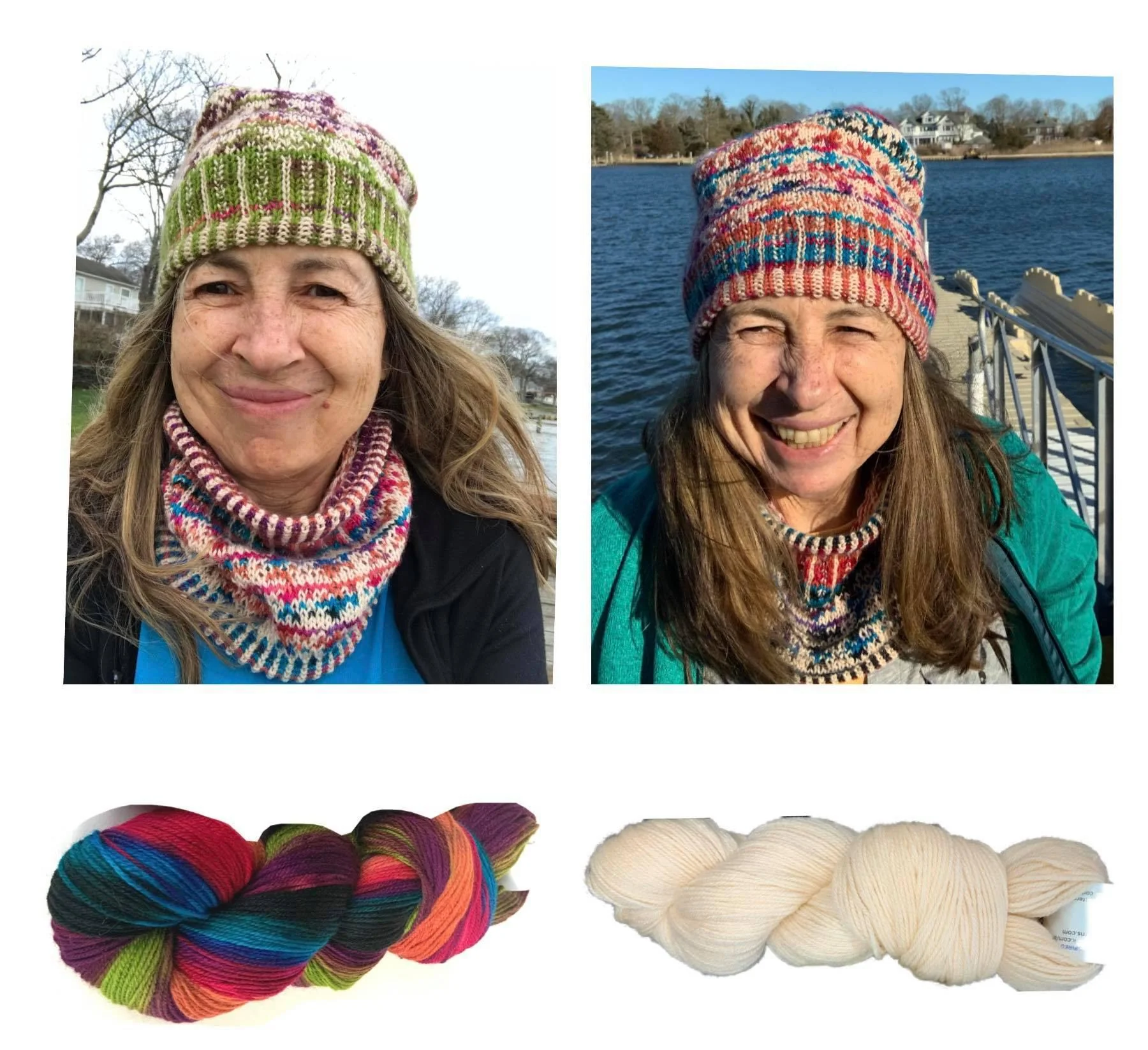 Leisurely Slip Stitch Hat and Cowl Kit - Image 2