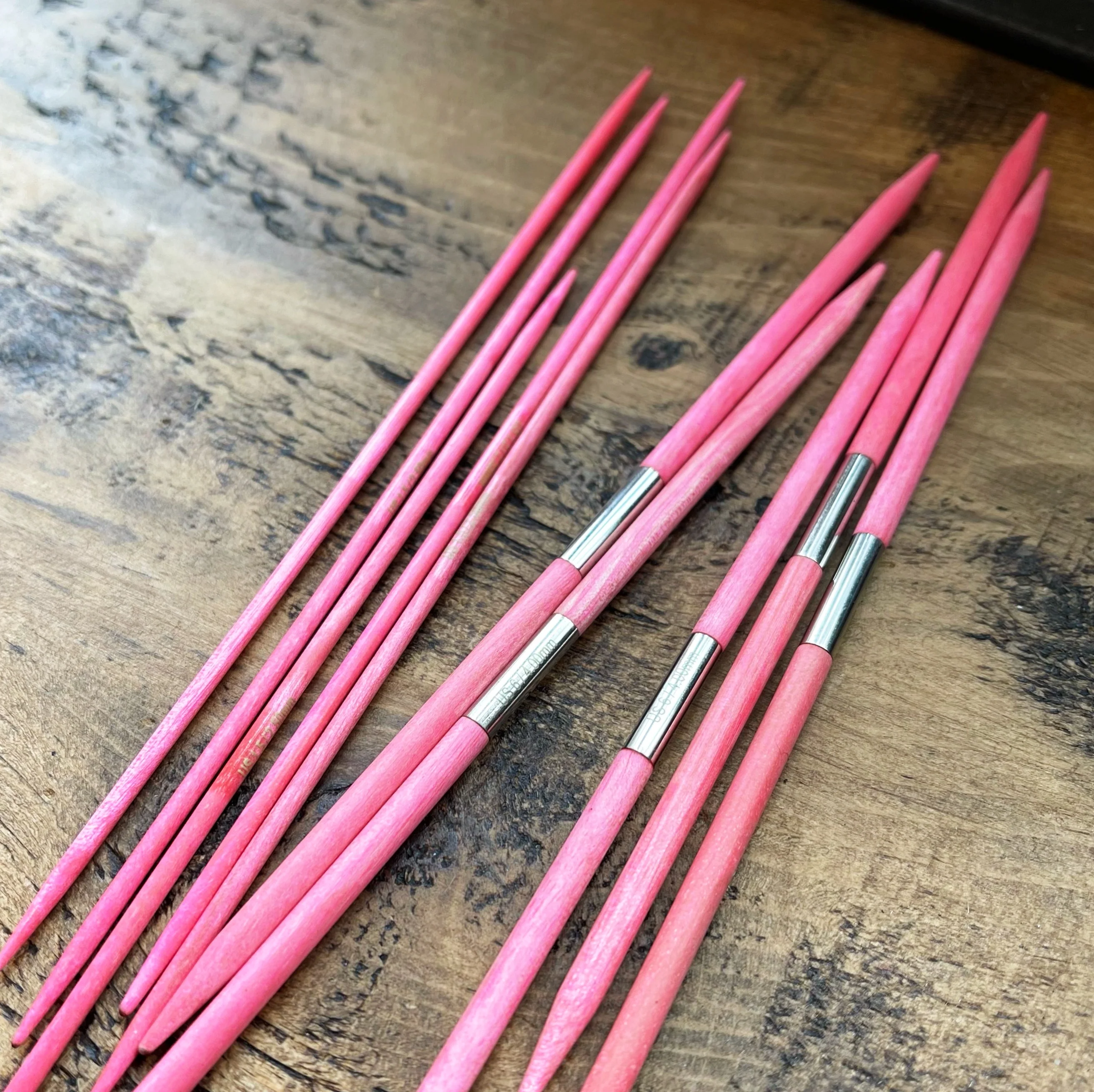 LYKKE 6" Double Pointed Needles - BLUSH Pink - Image 3