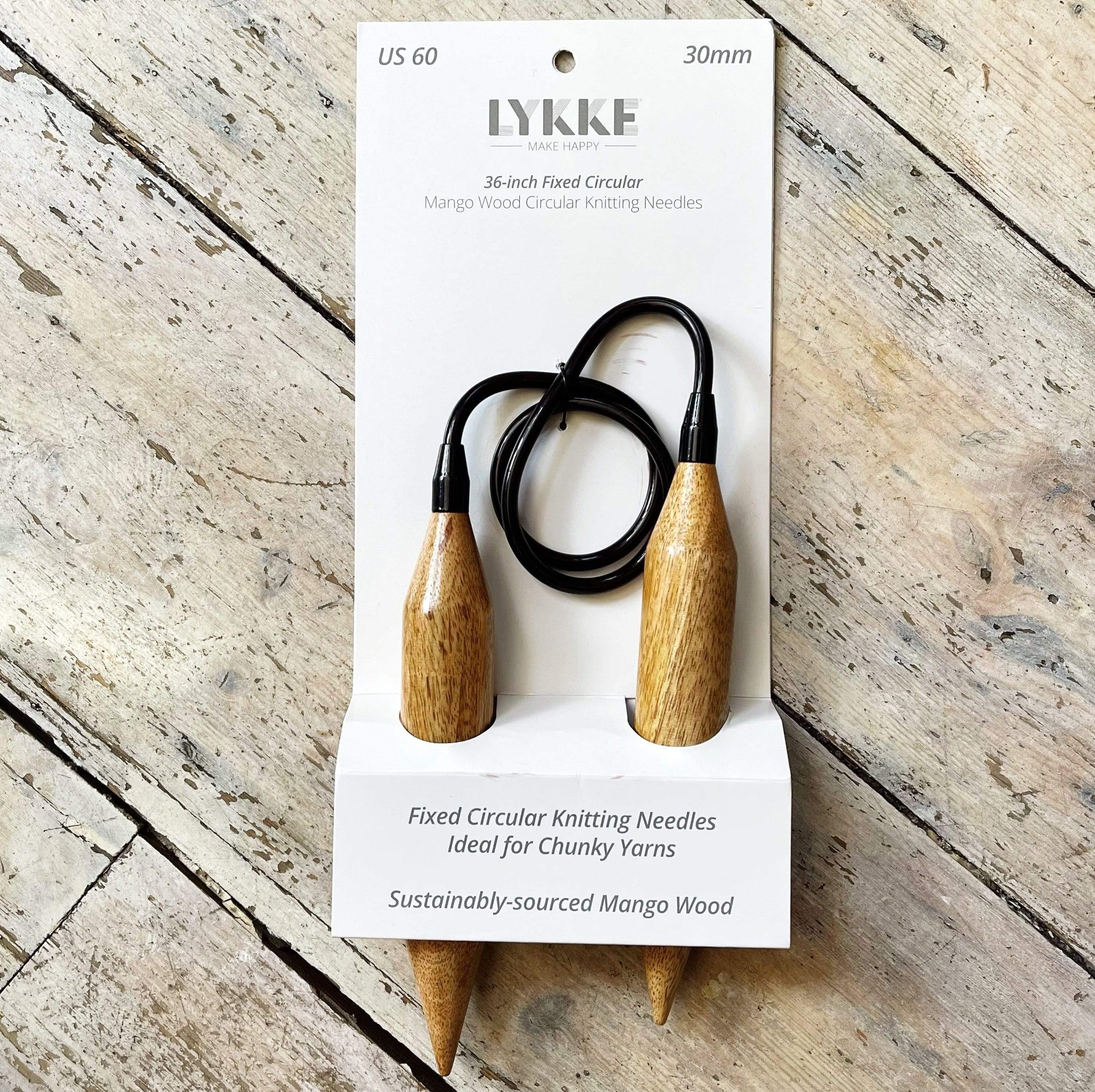 LYKKE BIG Fixed Circular Needles - Mango Wood - Image 5