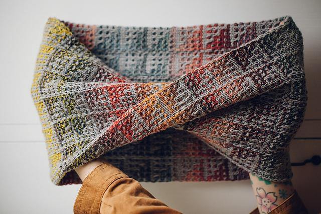 Montana Mountain Cowl Pattern by Andrea Mowry