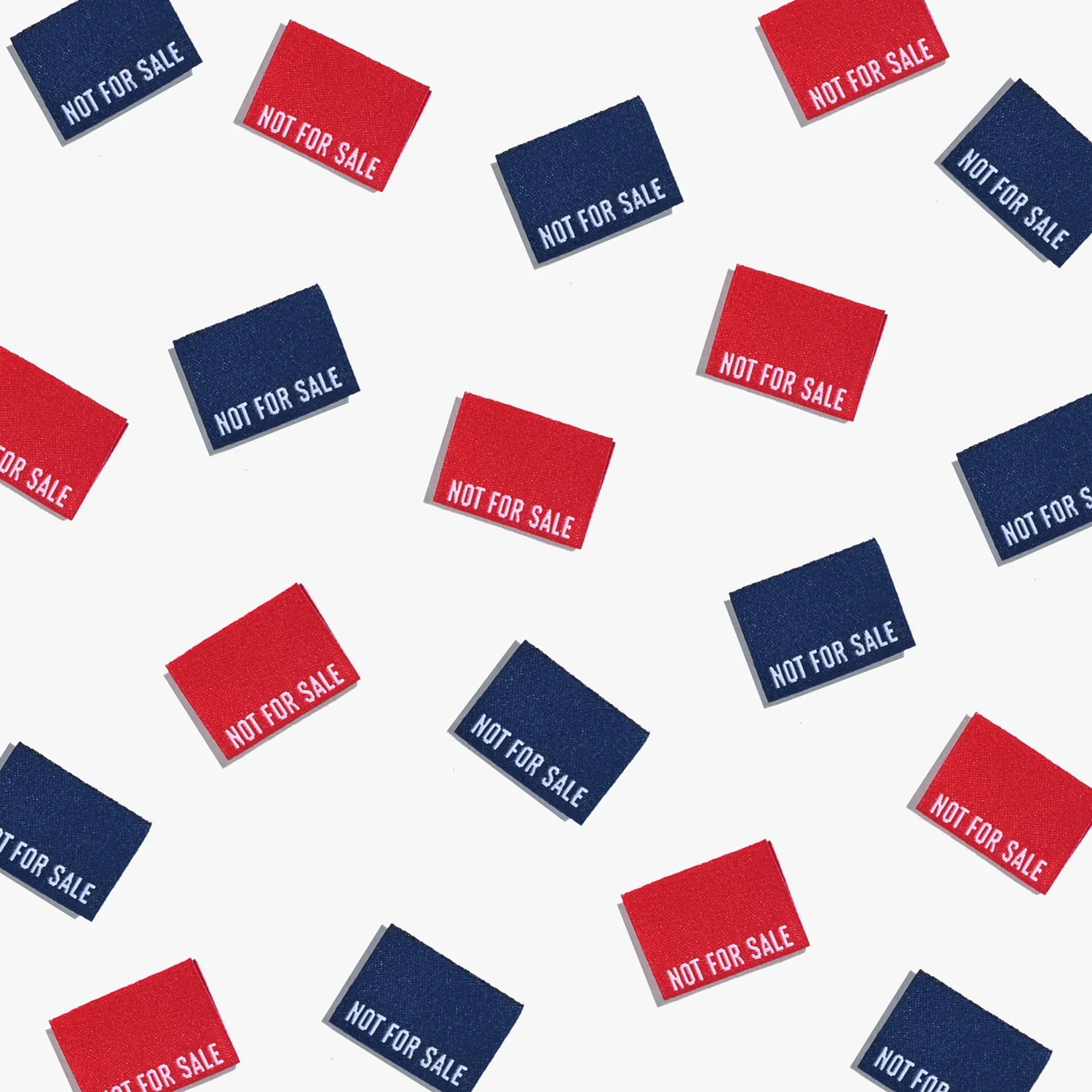 "Not For Sale" Woven Labels 6 Pack