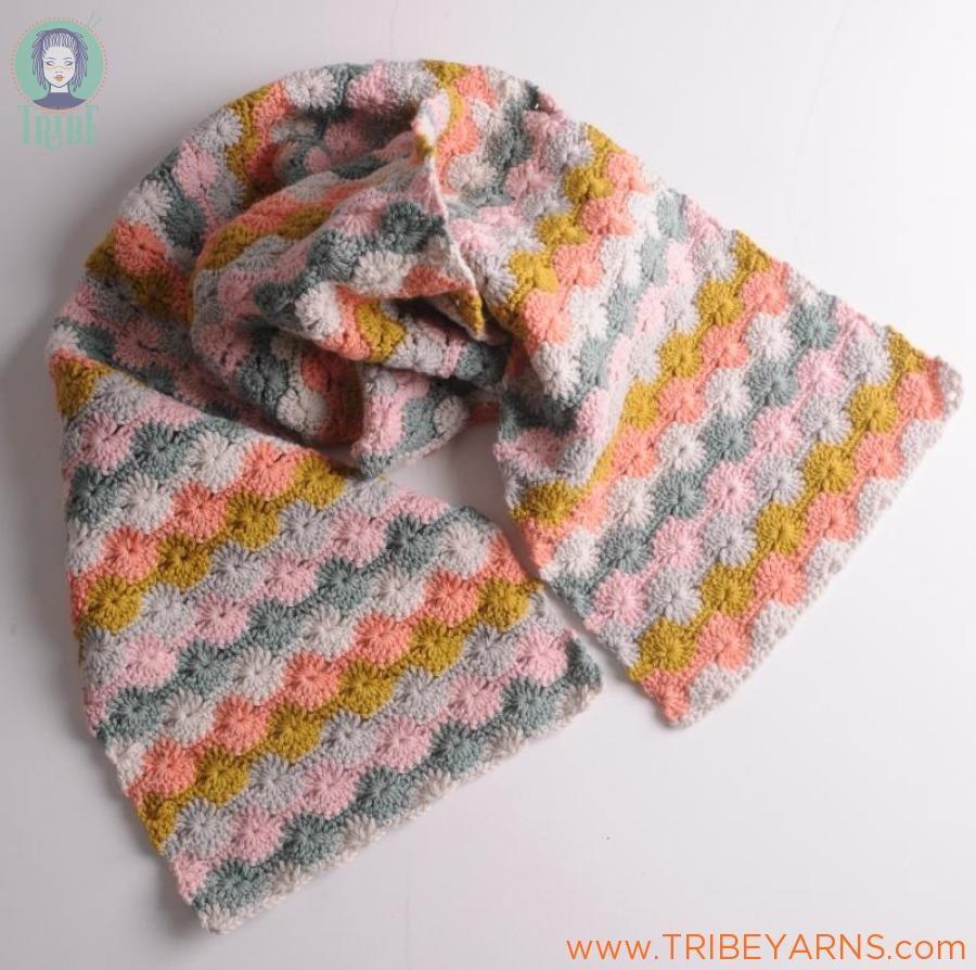 Pinwheel Scarf CROCHET Pattern