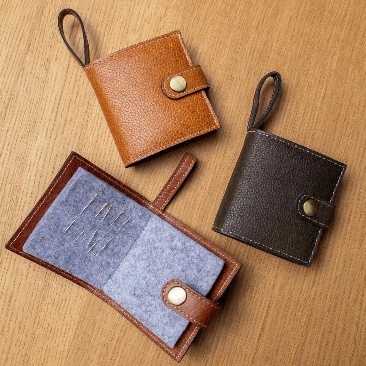 Project 76 Sewing / Darning Needle Leather Case