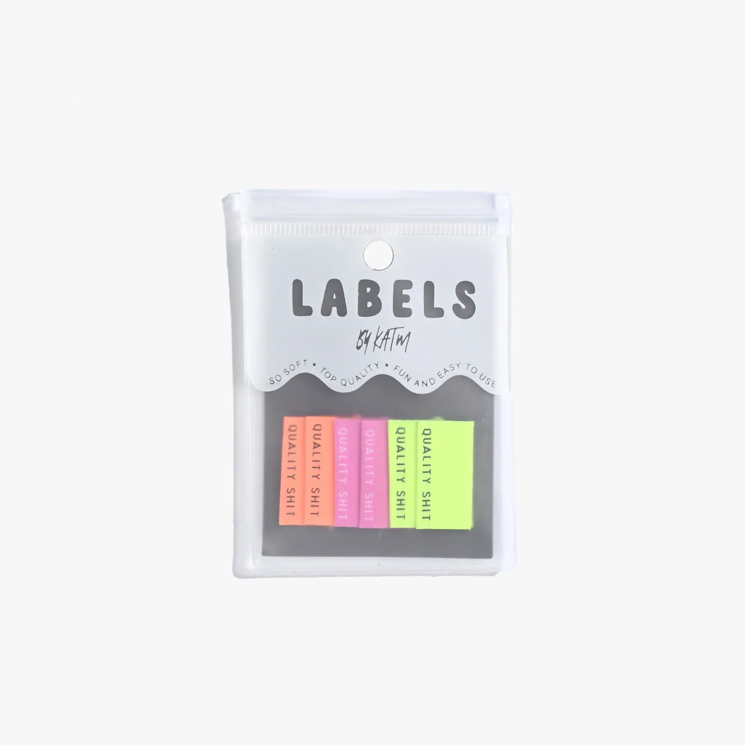 "Quality Shit" Woven Labels 6 Pack - Image 5