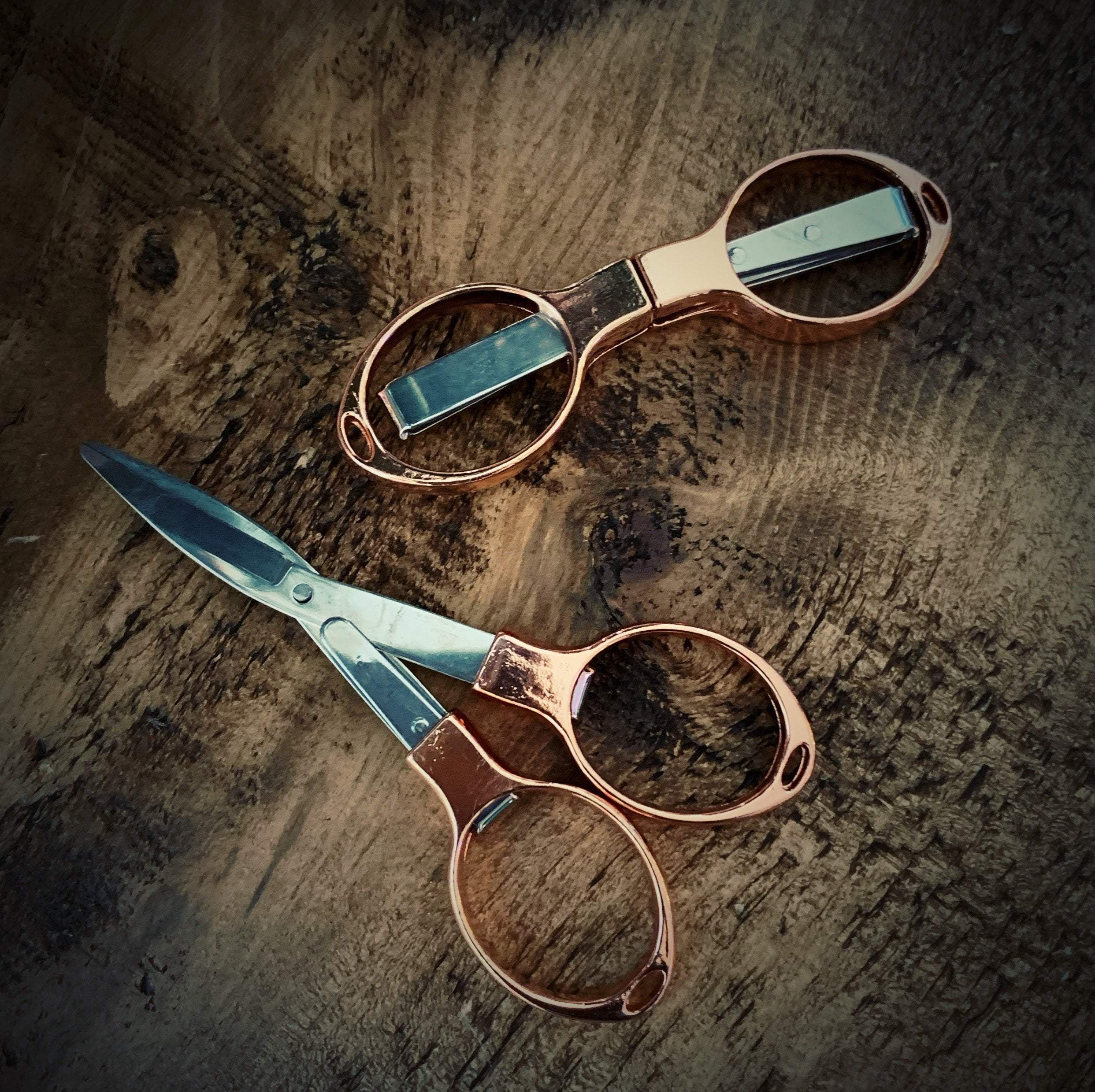 Rose Gold Folding Scissors
