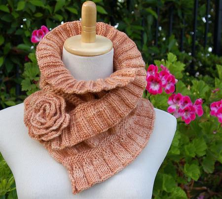 Ruffled & Ruched Scarf Pattern - Image 2