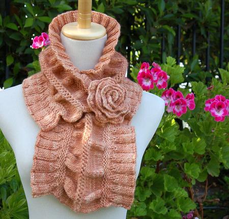Ruffled & Ruched Scarf Pattern - Image 3