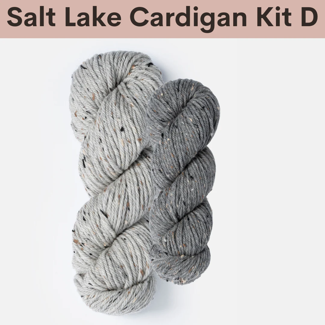 Salt Lake Cardigan Kits with Woolstok Tweed - Image 7