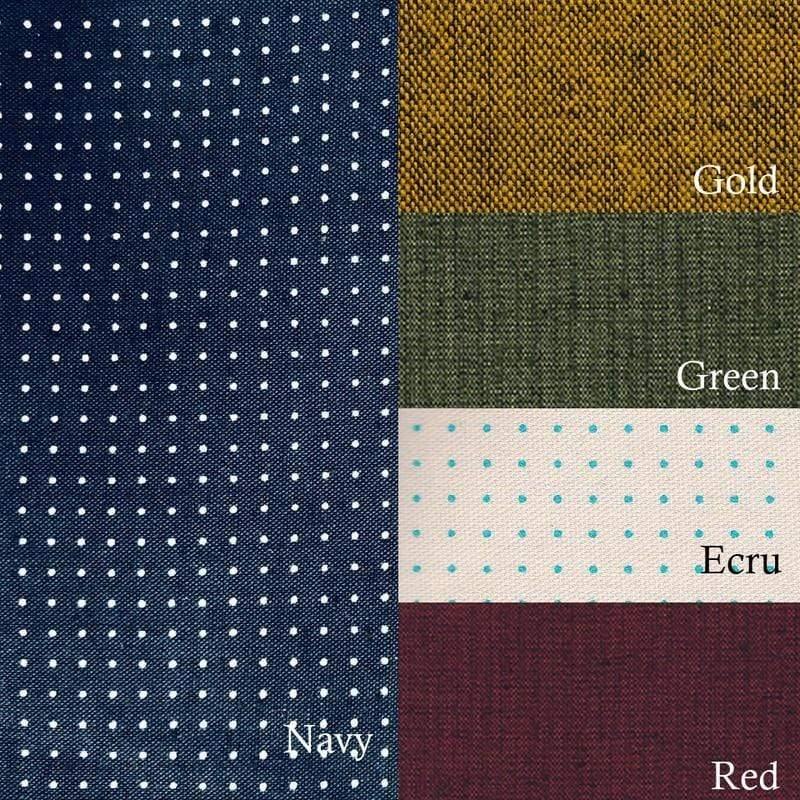 Sashiko Dot Grid Stencil Fabric Panel (Hitomezashi) - Image 2