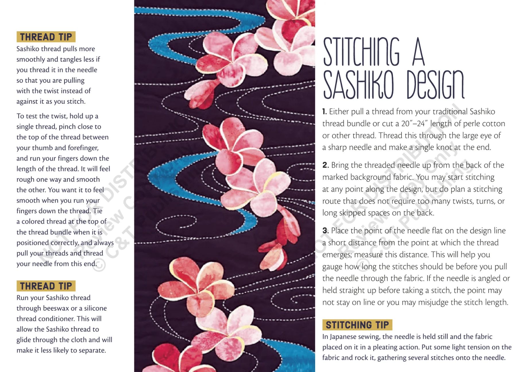 Sashiko Handy Pocket Guide by Sylvia Pippen - Image 4