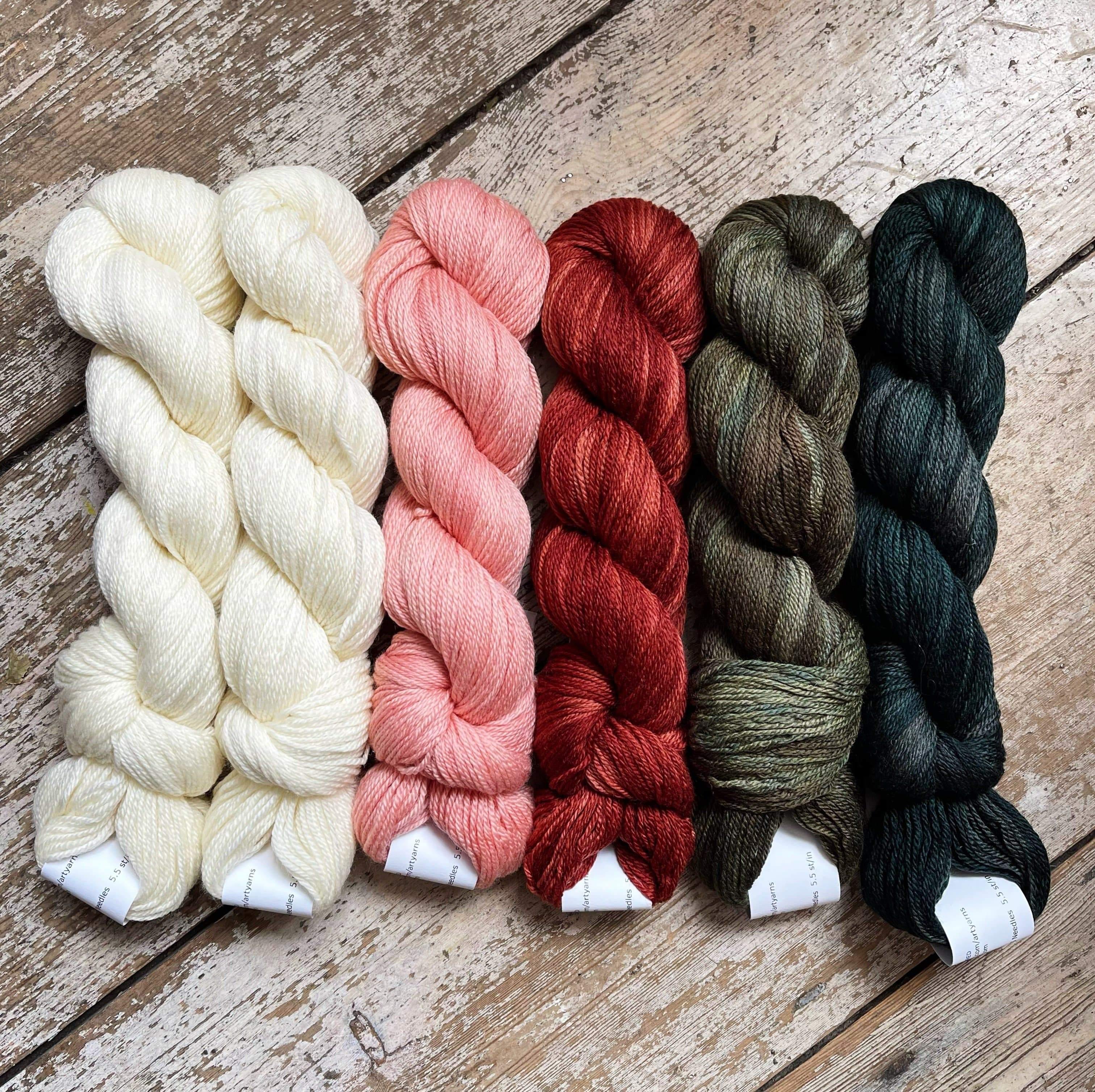 Scout Shawl Kit by Florence Spurling in Merino Cloud - Image 10