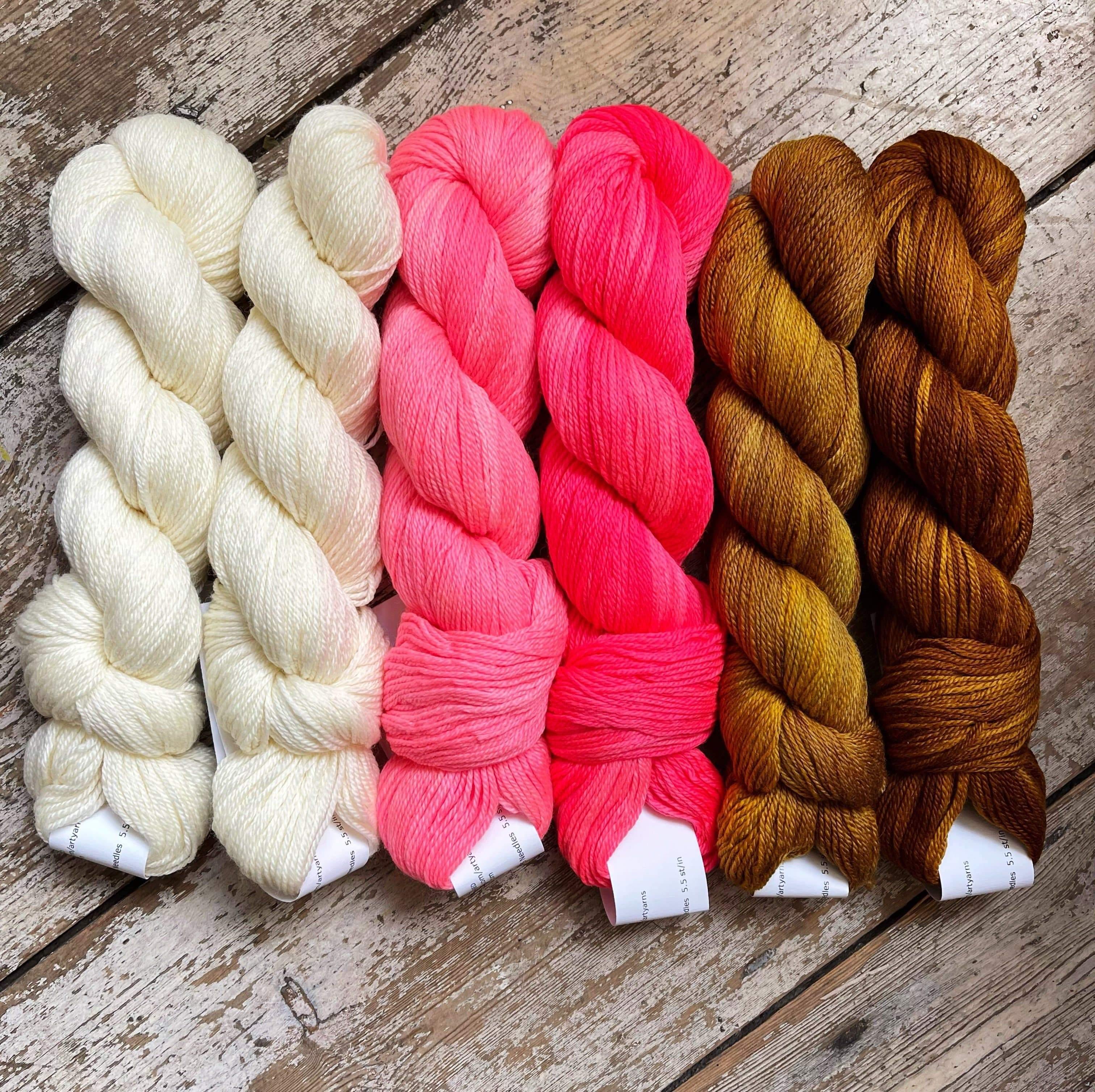 Scout Shawl Kit by Florence Spurling in Merino Cloud - Image 11