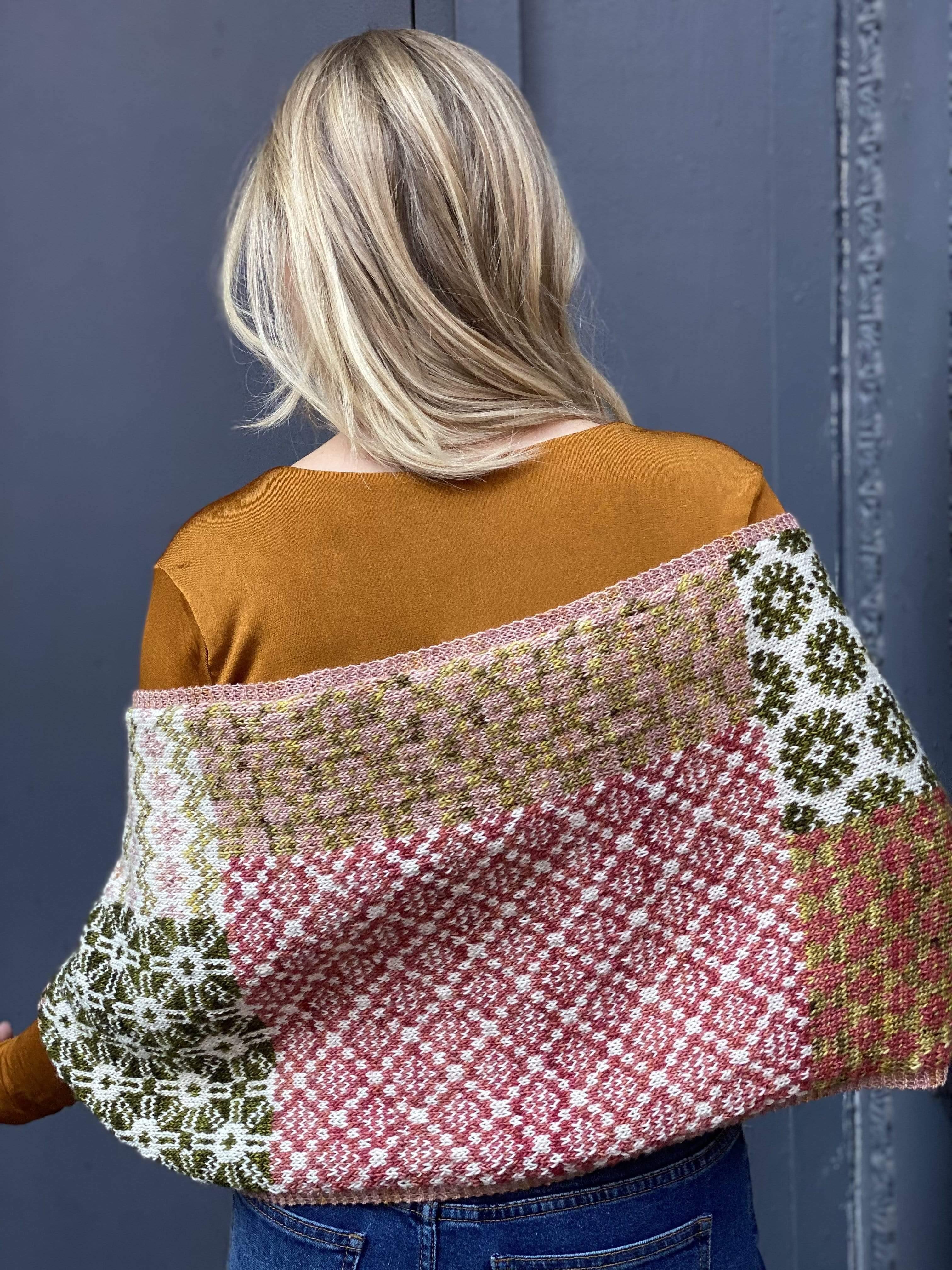 Scout Shawl Kit by Florence Spurling in Merino Cloud - Image 15