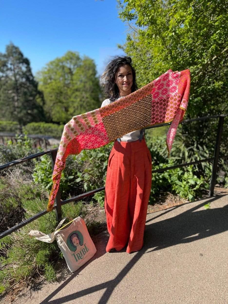 Scout Shawl Kit by Florence Spurling in Merino Cloud - Image 21