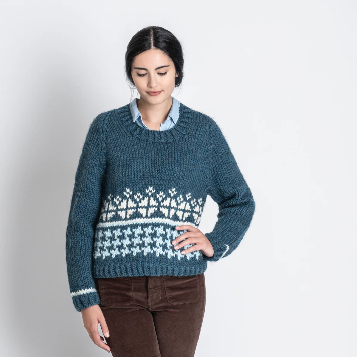 Swansboro Sweater Kit in Woolstok North - Image 11