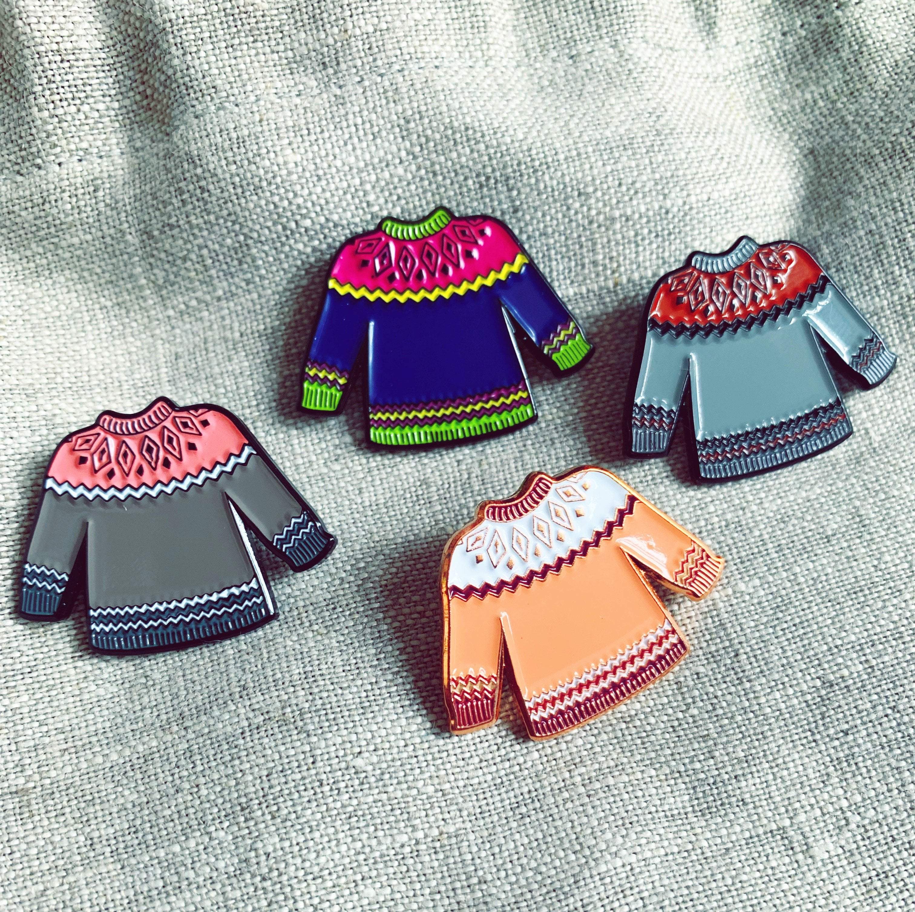 Sweater Knitter Enamel Pin - Image 12