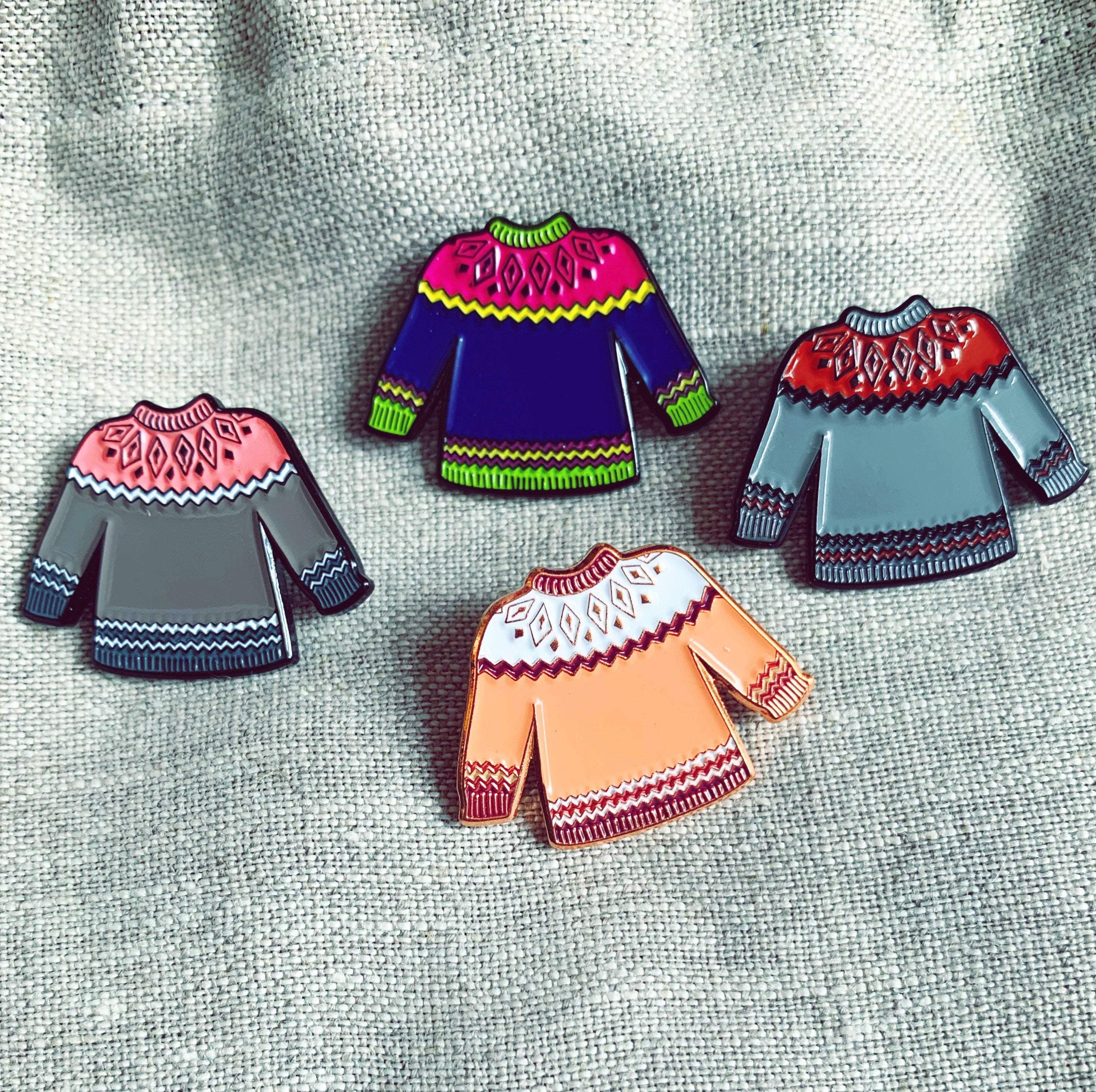 Sweater Knitter Enamel Pin - Image 2