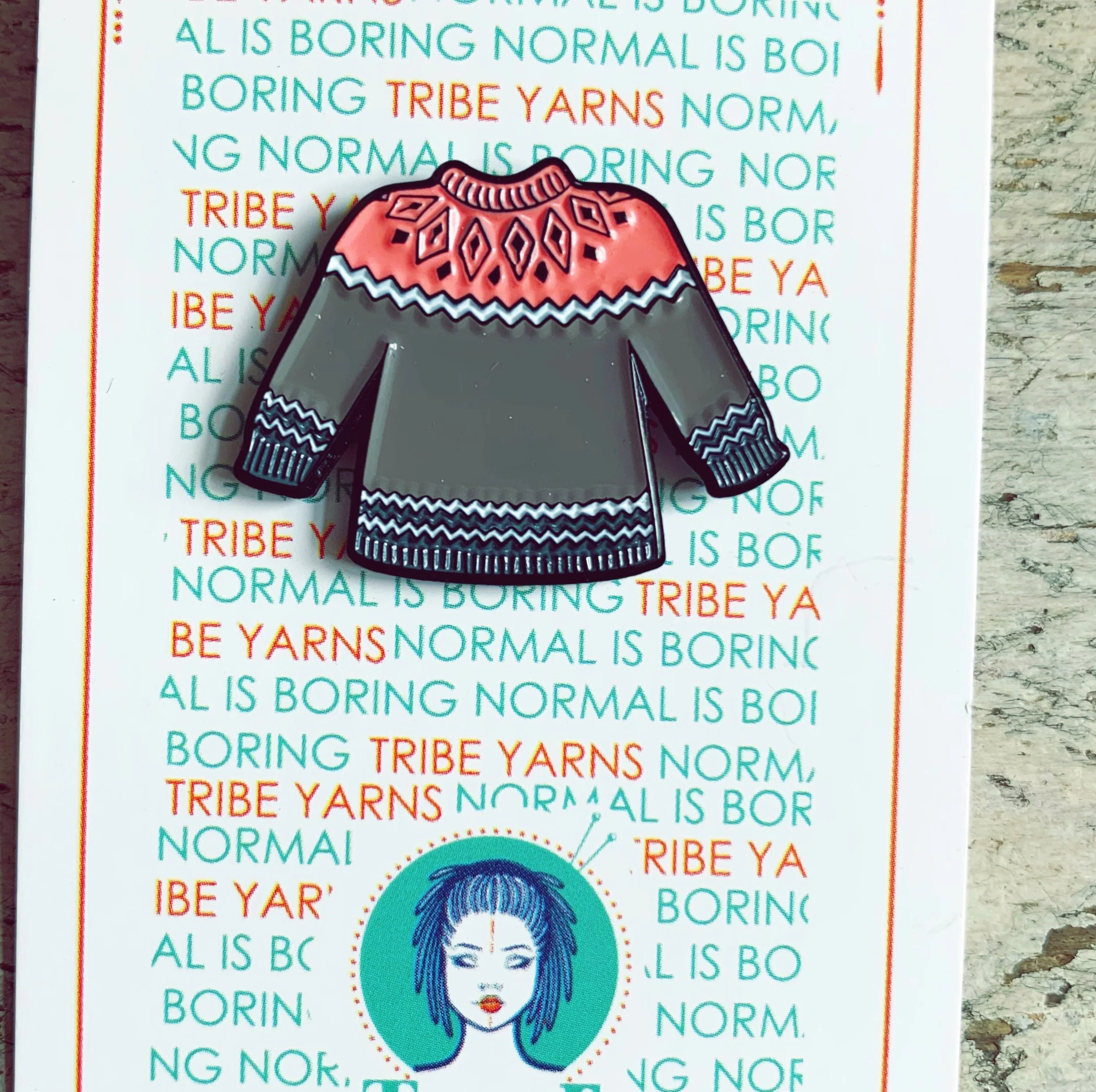 Sweater Knitter Enamel Pin - Image 8